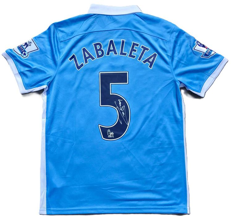 Pablo Zabaleta koszulka z oryginalnym autografem Man City 2015/2016