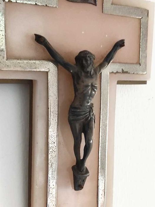 Cristo na cruz em alabastro Jesus crucificado