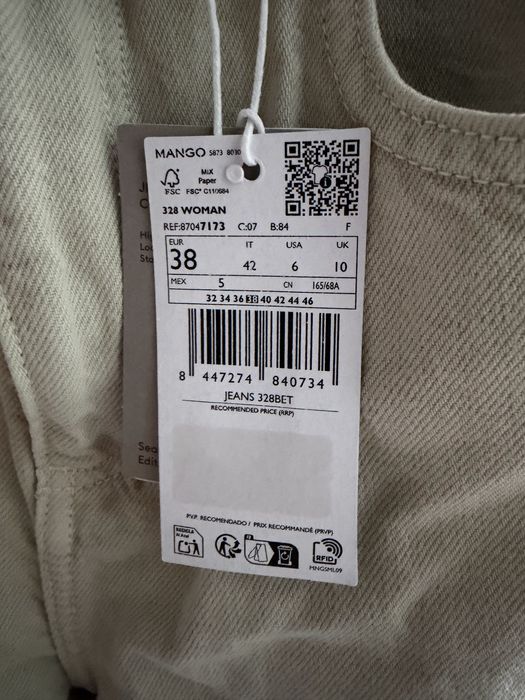 Джинси Mango 38 р., нові