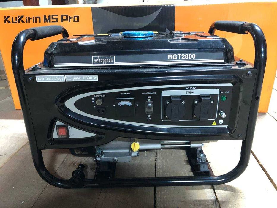 Генератор Scheppach BGT2800 – 2.8/2.5 кВт, бензиновий, 230V/12V