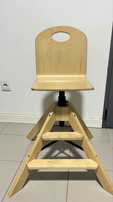 Cadeira criança madeira com 3 posições de altura