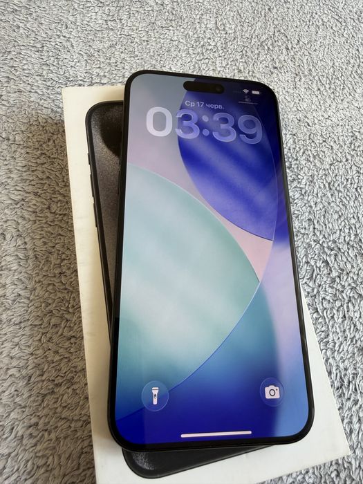 Iphone 15 Pro Max Black Titanium 256 GB | фізична SIM