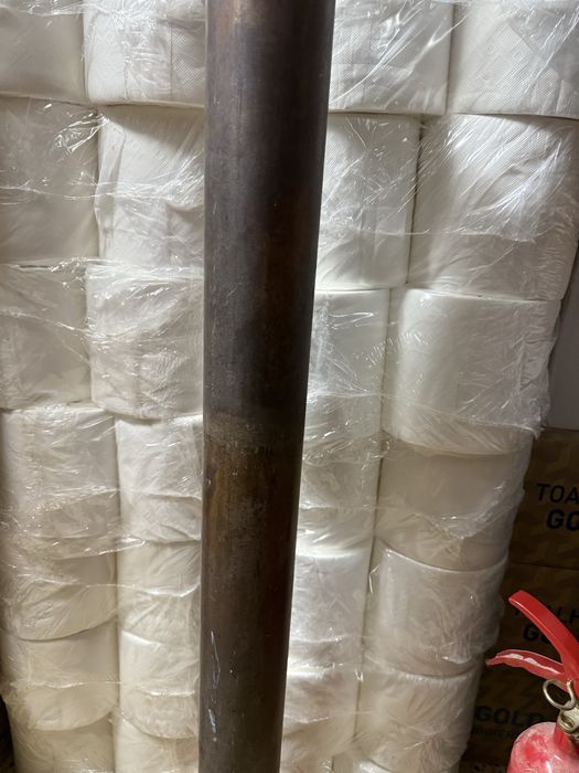 Tubo em cobre para saida de salamandra com regulacao de saida