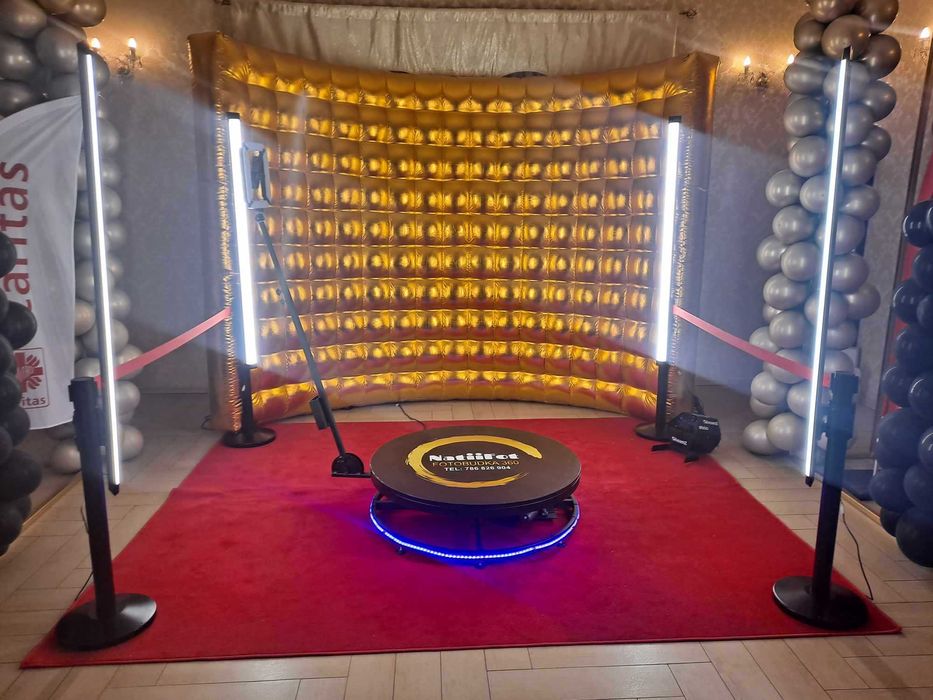 Fotolustro FOTOBUDKA 360, Fotobox, Video - Audio księga, ciężki dym