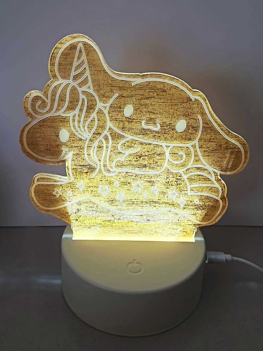 Candeeiro de mesa tricolor Sanrio Cinnamoroll