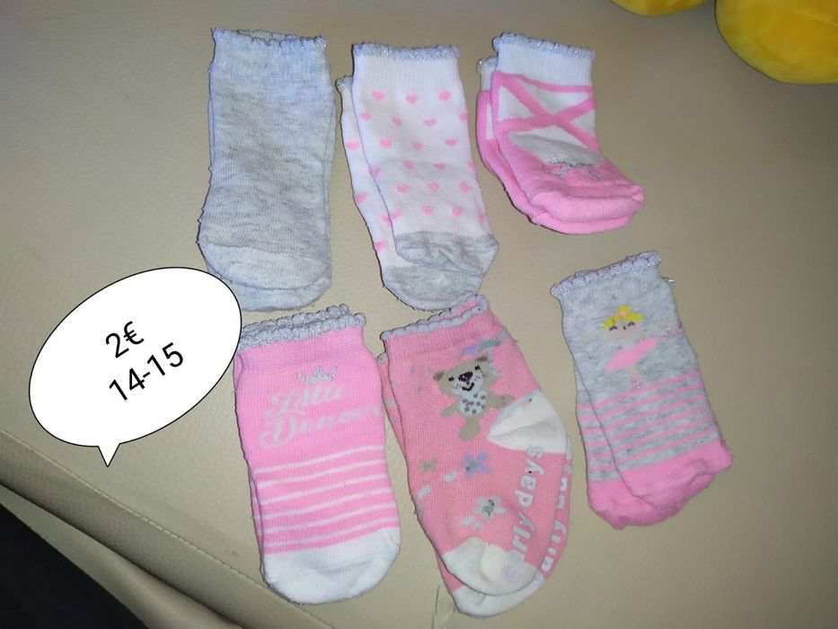 Meias menina vários tamanhos