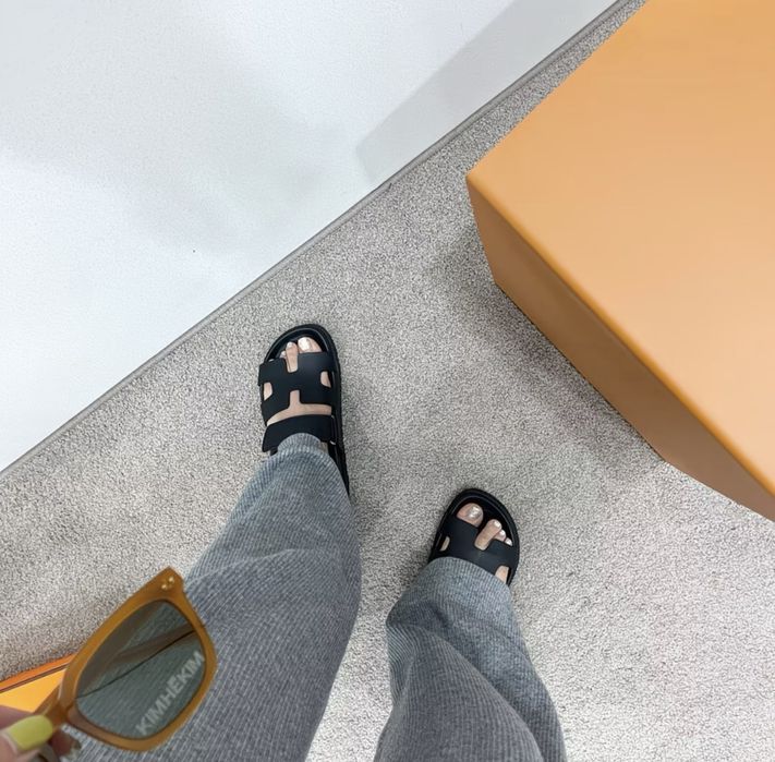 Жіночі шльопанці Hermes 37, 38, 39 розмір. тапки, босоніжки, капці.