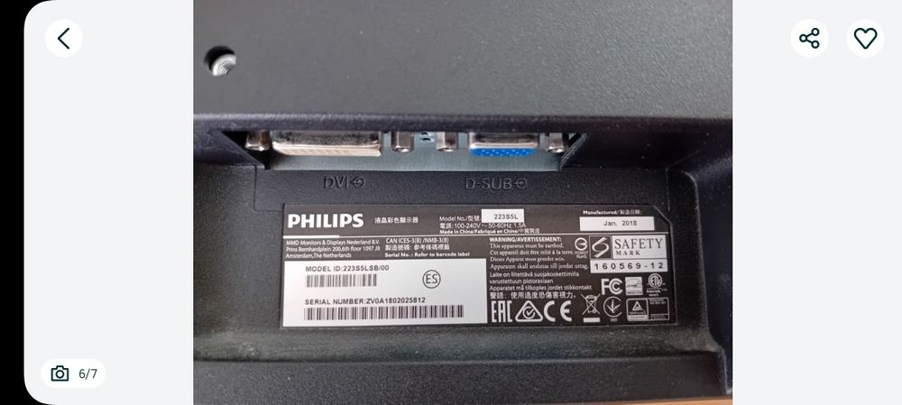 Monitor 21,5 cala