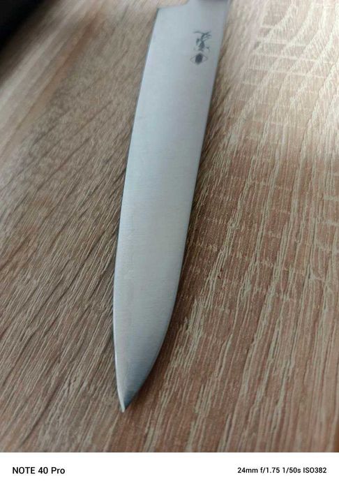 Japoński nóż Petty 150 mm Aogami Super | Ebony Handle | Seki Japan