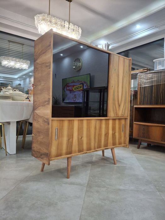 Regał Biblioteczka Orzech Design PRL