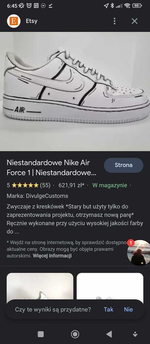 Buty Nike one force niestandardowe