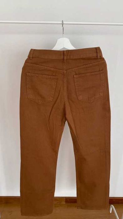 Calças castanhas camel da Pull&Bear