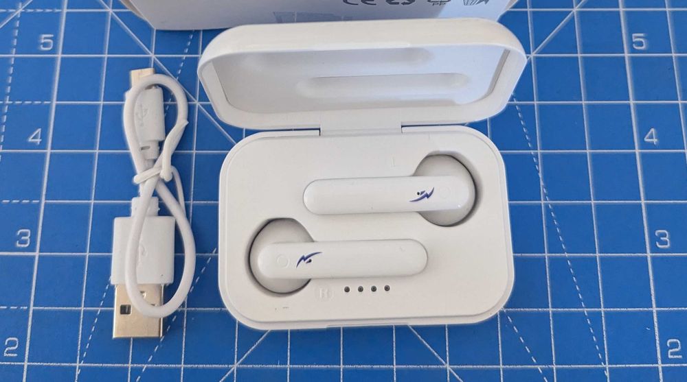 Auriculares Holsen com Caixa de Carregamento - earphones