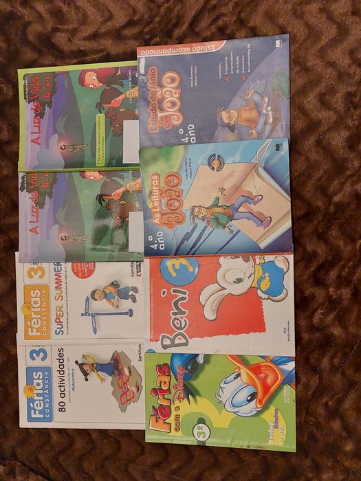 Cadernos de atividades do 5,6,7,8,9,10 ano (usados)