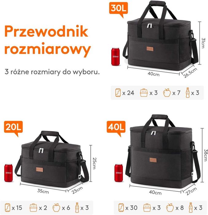Lifewit Torba Termiczna Na Lunch, Torba Lunchowa Izolowana