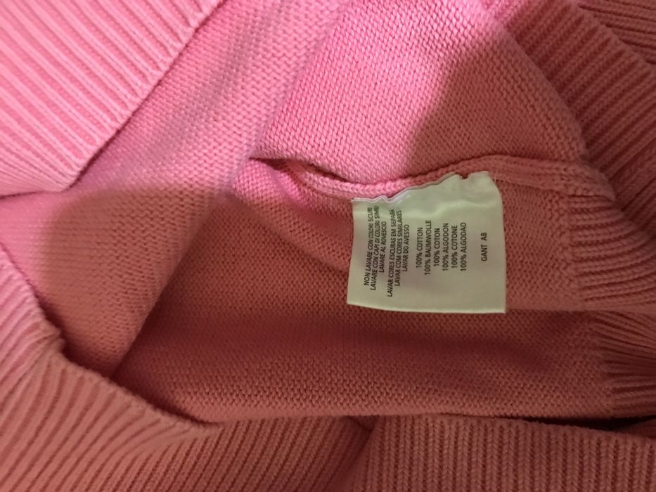 Sweter Gant rozowy