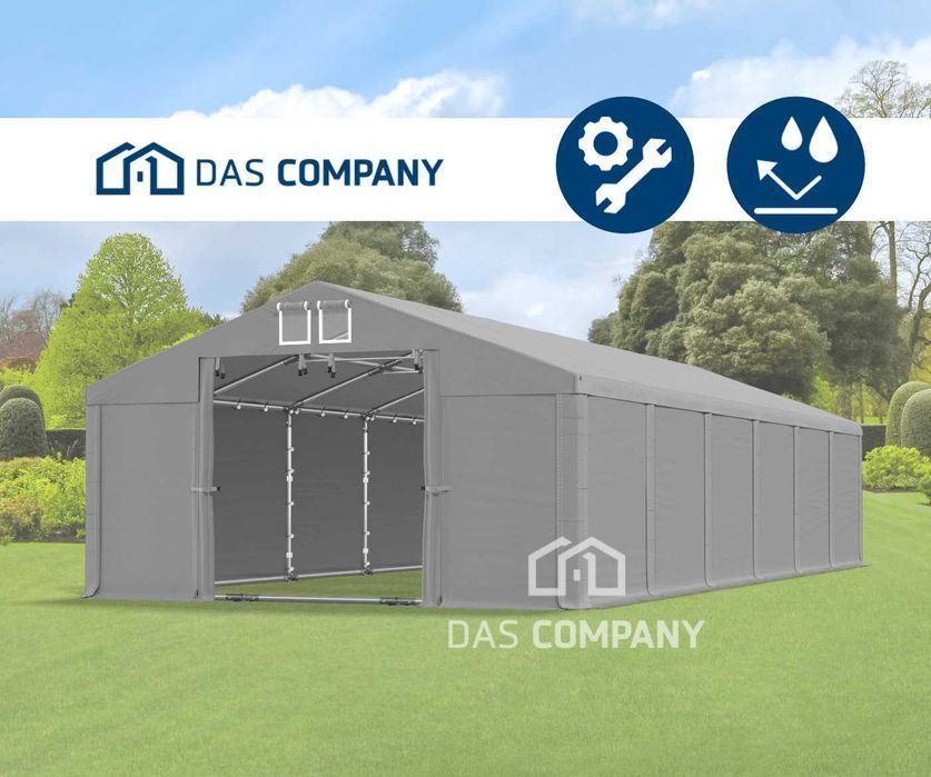 Namiot Magazynowy 6x12x2m Namiot Handlowy Garażowy SUMMER PLUS 560 DAS