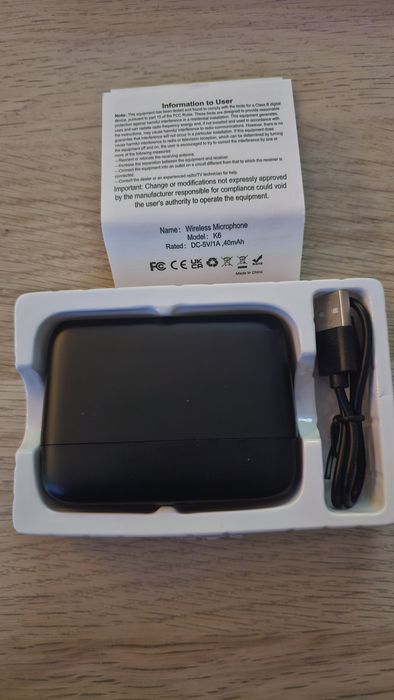 Zestaw mikrofonów bezprzewodowych do smartfonów na USB-C z etui