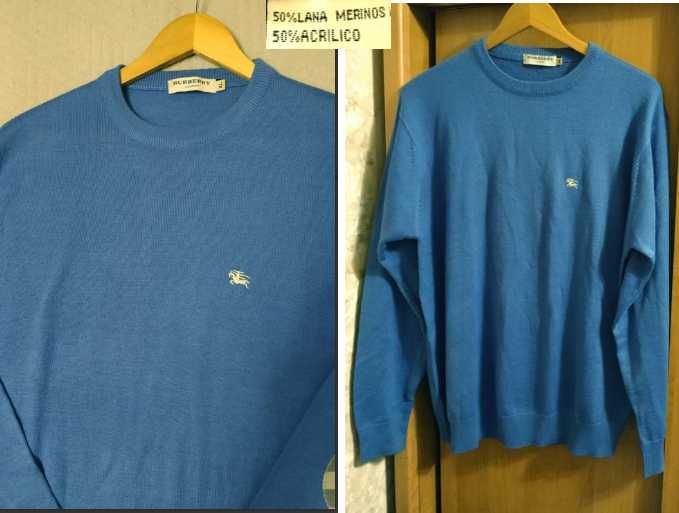 Шерсть мериноса.  Стильный джемпер Burberry, London. р.XL. Ориг.