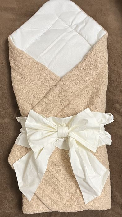 Конверт 80/80 з бантом-гумкою та кокосовою вкладкою