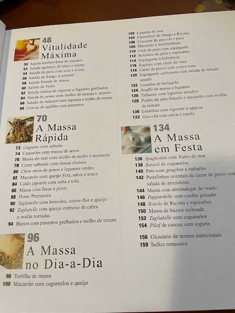 Livros Maravilhosa Massa e Fruta e Sobremesas + Guia dos Barmen