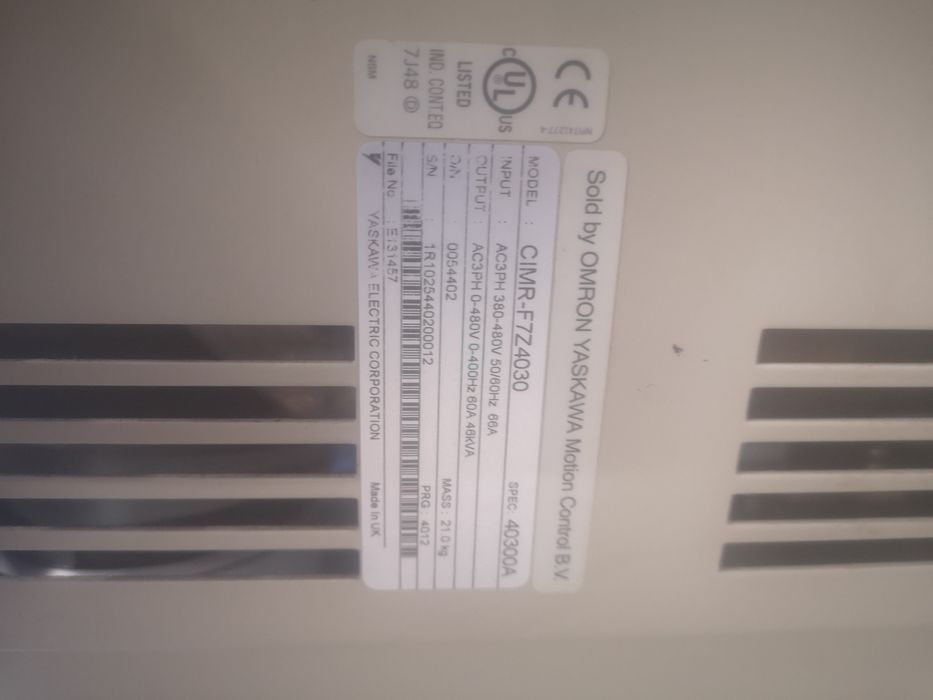 Variador inverter omron F7