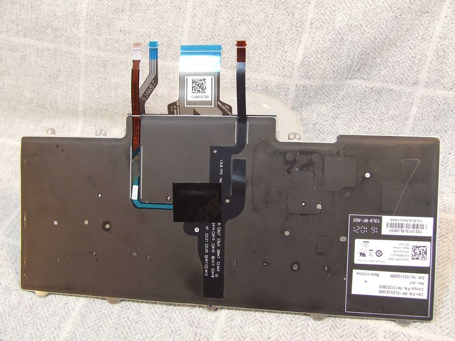 Клавіатура Dell Е5470 з підсвіткою/0D19TR/ENG+RU розкладка/рамка