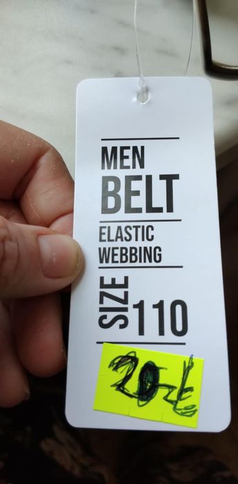 Pasek męski brązowy