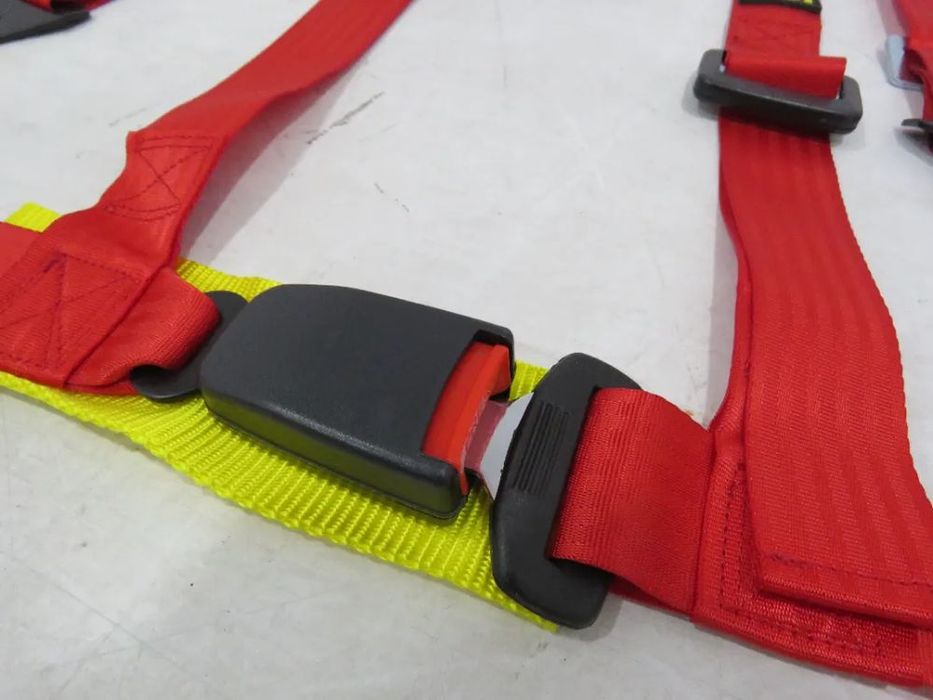 Cinto Segurança OMP Vermelho 4 pontos