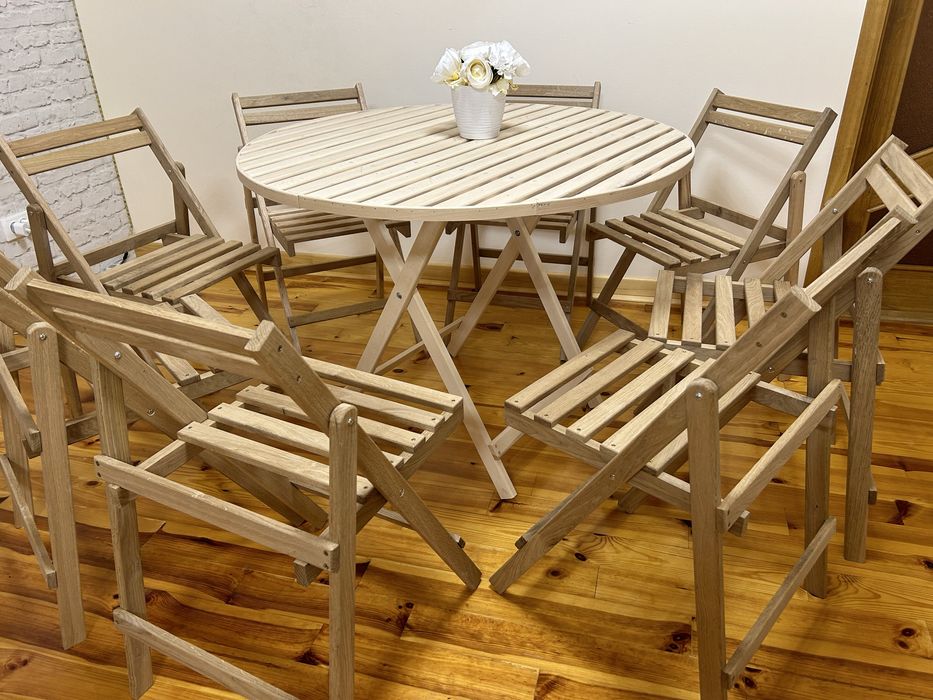 Крісло із дерева ( дуб)розкладне, деревянные раскладные стулья