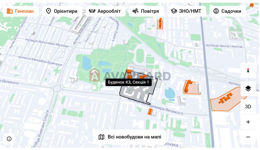 Продаж 1кім.кв. ЖК Америка