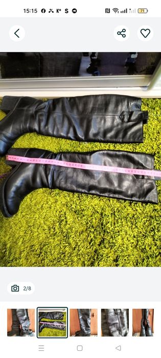 Ботфорди сапоги натуральна шкіра р 36