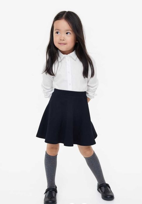 Біла шкільна сорочка для дівчинки від h&m ріст від 122 до 158 см