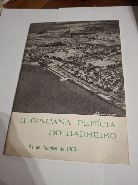 Automobilismo 1965 gincana perícia Barreiro com ficha inscrição