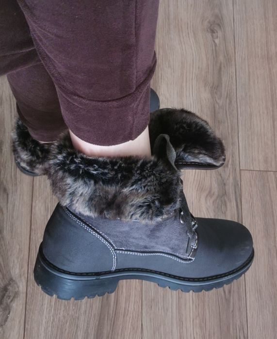 Botki damskie ocieplane 41 42