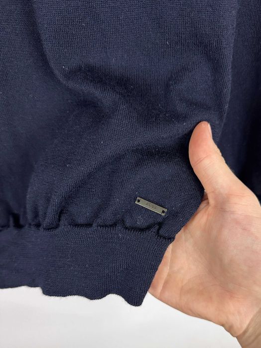 Sweter wełniany HUGO BOSS męski elegancki casual r. S