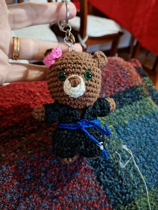 Ursos feitos em crochet