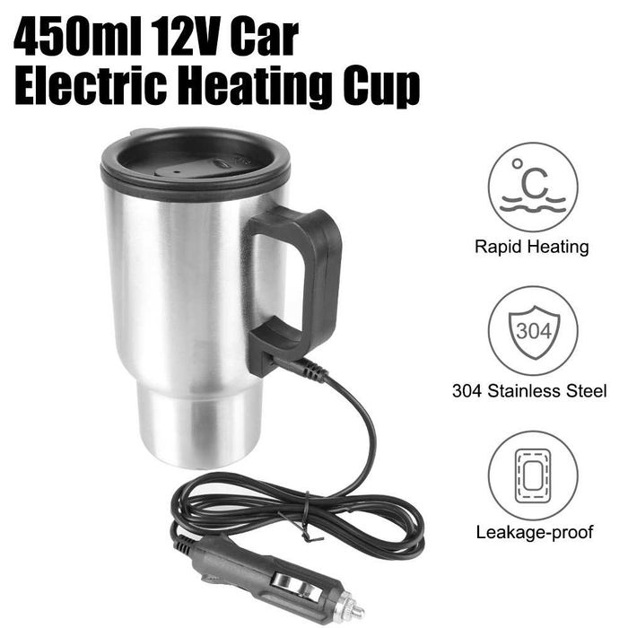 Copo térmico elétriico 12V, 450ml.