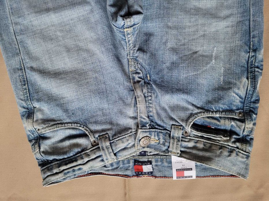 Jeansy damskie, Hilfiger, wycierane, rozmiar 34