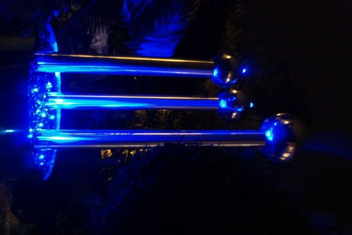 Fontanna kula ze stali nierdzewnej H150cm