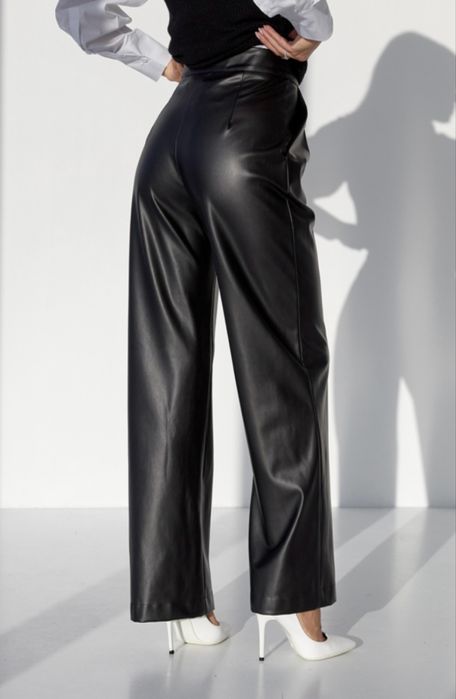 Брюки з еко шкіри