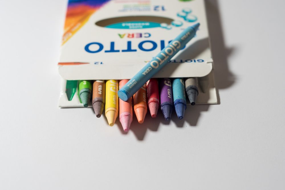 НОВІ Воскові олівці Crayola Giotto 12  кольори