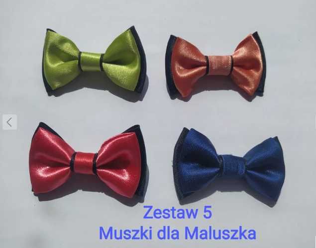 Zestaw nr 5=4szt, Muszka dla Maluszka, 0-2 latka