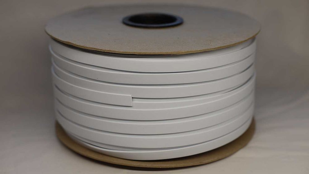 KEDER 14x3 mm PCV BIAŁY do obszywania tekstyliów