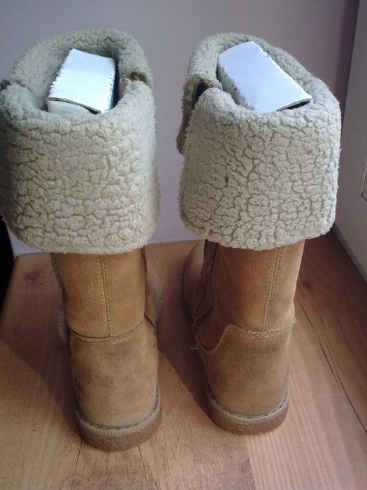 Сапожки замшевые TIMBERLAND для девочки.Оригинал.31 размер.Осень/весна