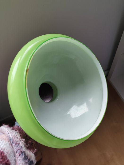 Abajur / candeeiro teto de louça verde