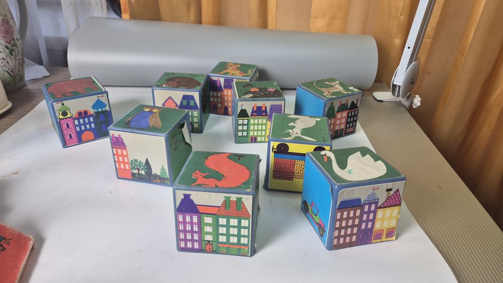 Stara układanka puzzle z czasów PRL komplet z lat 80. (T16