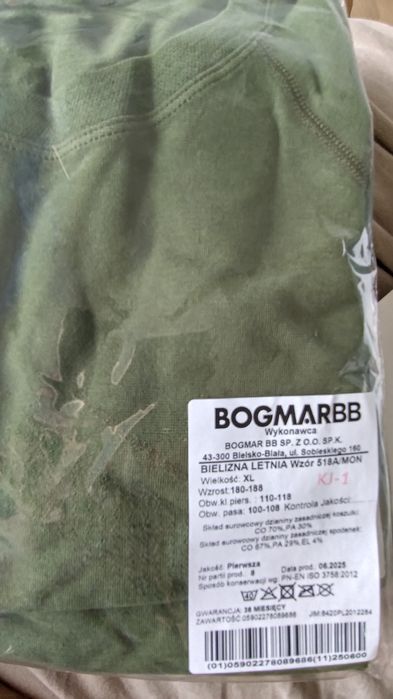 Bielizna letnia 518A/Mon koszulka khaki nowa 3 komplety