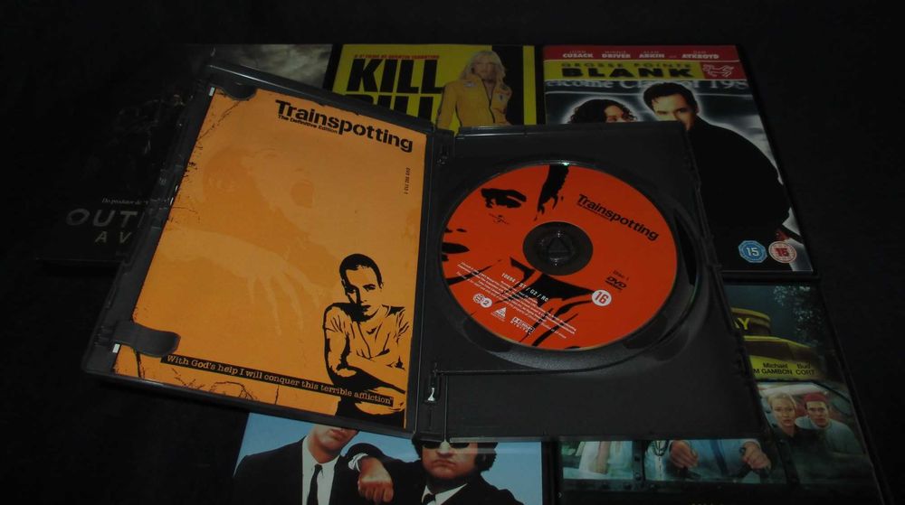 Filmes DVD Léon Kill Bill Trainspotting