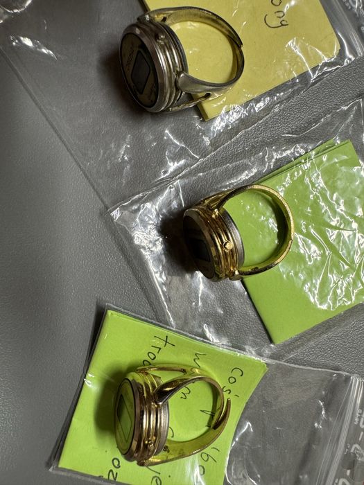 Zegarek pierscionek vintage PRL Stempo Montana niesprawne